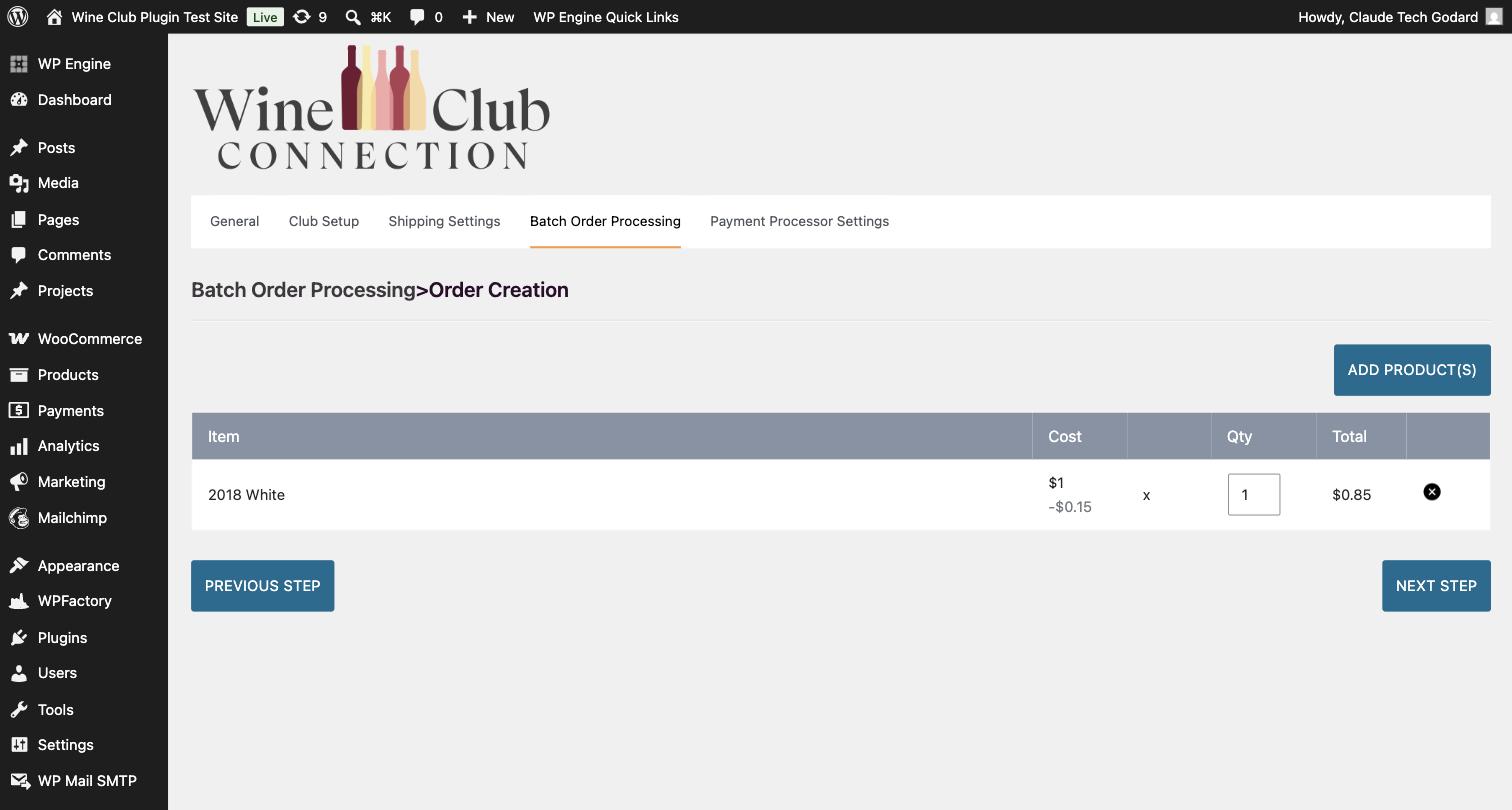 Order Creation